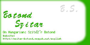 botond szitar business card